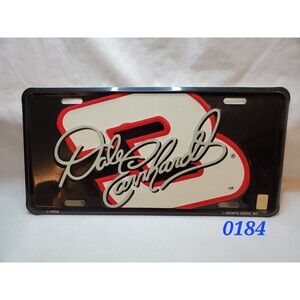 Dale Earnhardt #3 License Plate Black/White/Red - 0184